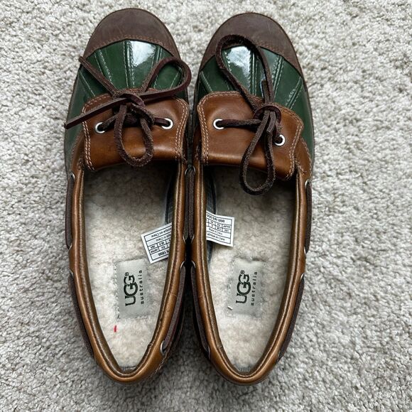 UGG Australia Waterproof Duck Shoe Flats Sherpa Lined Womens 9.5 - Picture 1 of 5